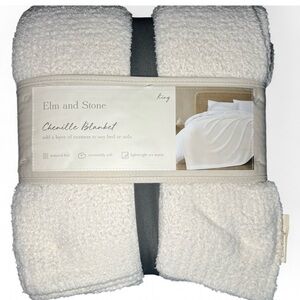 NWT Elm and Stone Chenille Blanket (King)